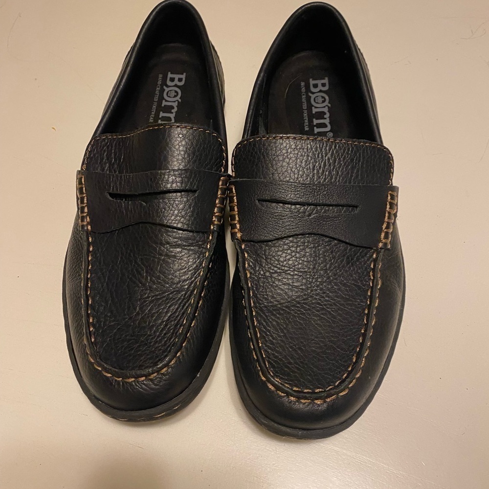 Born Mens Leather Andes Penny Loafer Oxford shoes sz 8​​​ - Picture 6 of 6